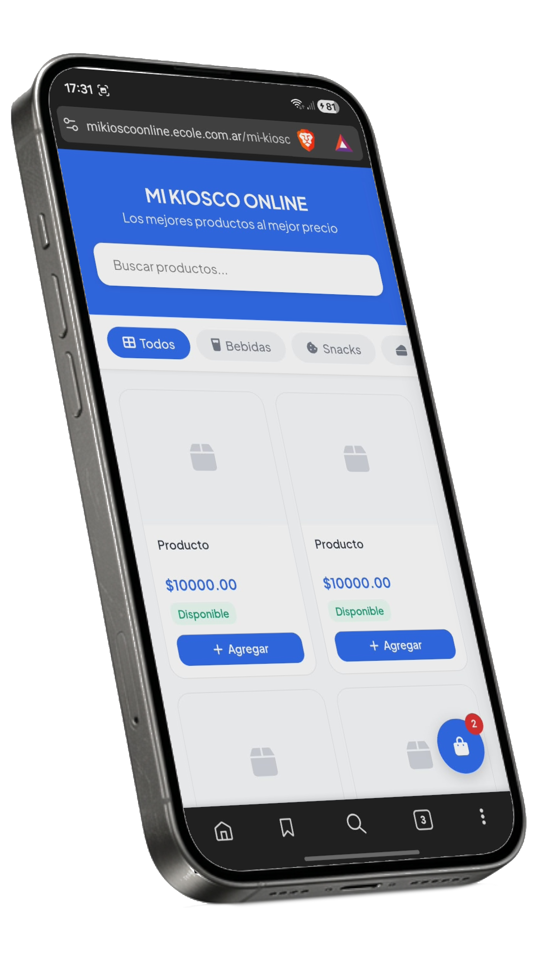 Panel Administrable - Mi Kiosco Online